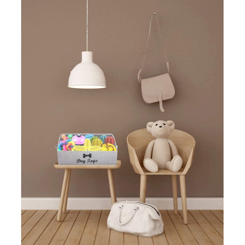 Geyecete dog toy basket Large dog toy bin dog toy