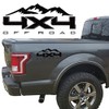 4X4 Off Road Mountain Bedside Vinyl Decal for Ford Trucks