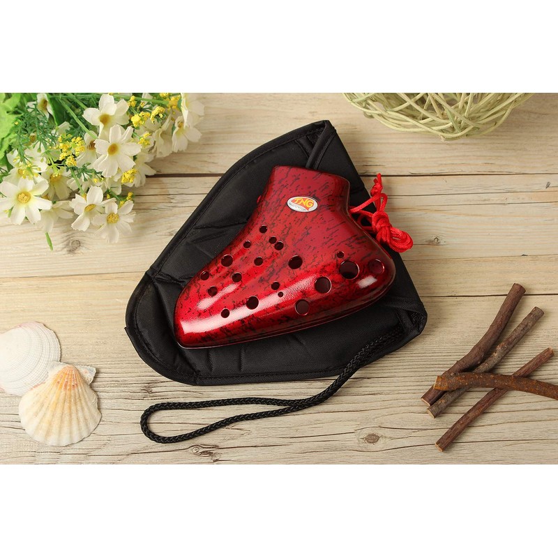TNG Ocarina Musical Instrument (12 Holes/Triple/Alto/C Tune) Plastic AC Ocarina