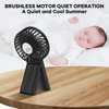 Portable fan, 4-speed adjustable portable battery-operated fans, USB rechargeable desk