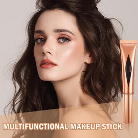 U-Shinein Contour Beauty Wand, Face Concealer Blusher Highlighter Stick with Soft Cushion Applicator, Smooth Natural Matte Finish Contour Blush Pen, Waterproof Long-lasting Body Face Makeup (6Pcs)