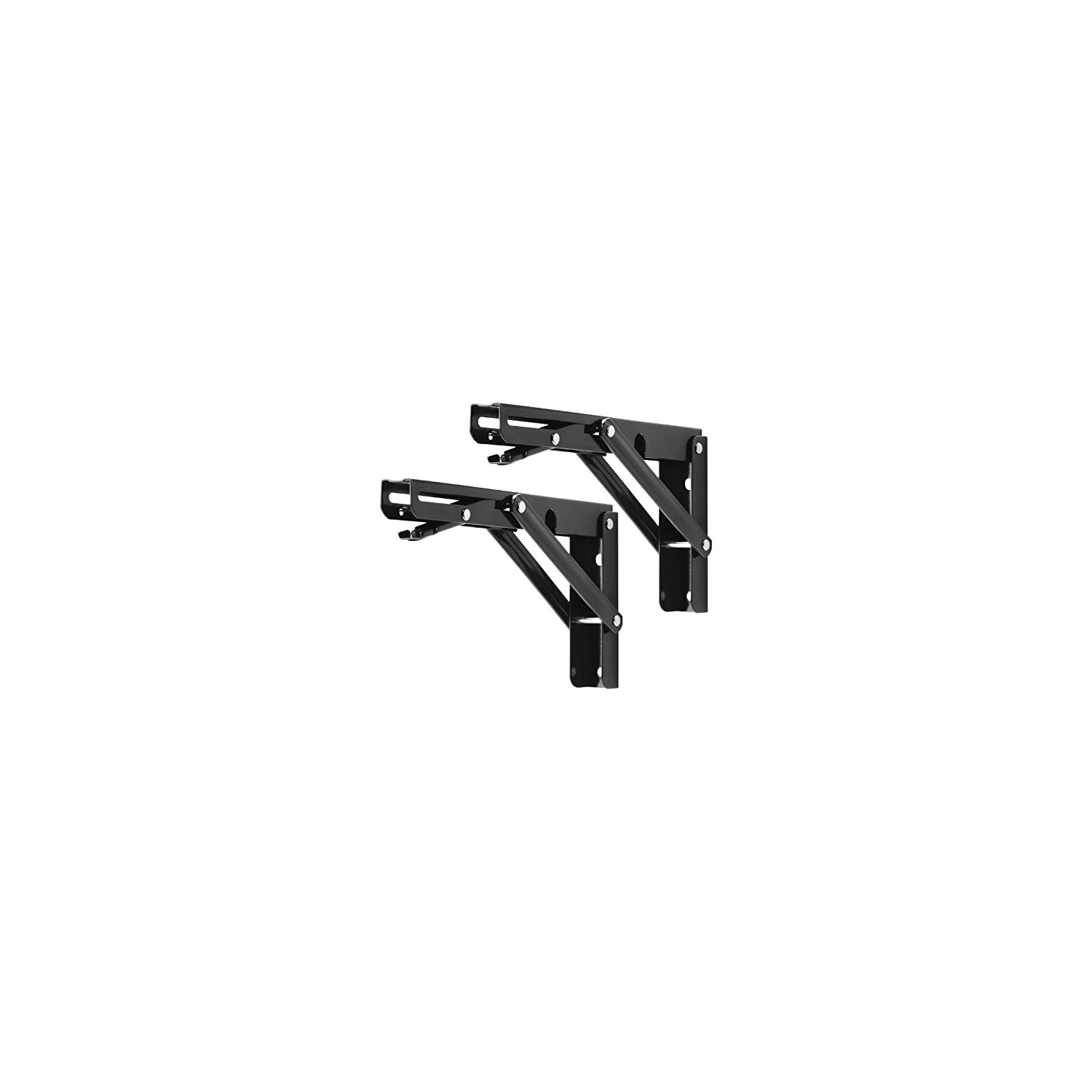 YUMORE Folding Shelf Brackets, 8 Inch Heavy Duty Collapsible Shelf ...