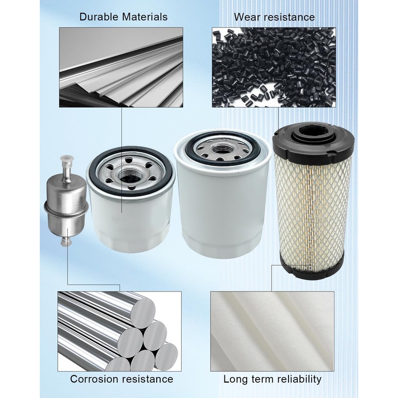 HUQUZN Filter Kit Fit for Kubota BX23S BX1880 BX2360 BX2380