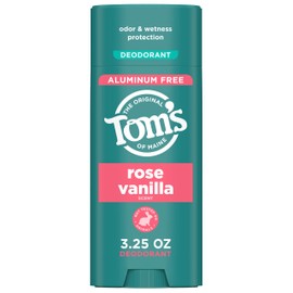 Tom’s of Maine Rose Vanilla Natural Deodorant for Women and Men, Aluminum Free, 3.25 oz