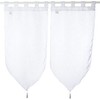 Douceur d'Intérieur Lissea 162231 Eyelet Curtain, Polyester Voile, 240 x