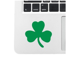 CUSHYSTORE 2.5" Clover 3-Leaf Shamrock Irish Flag Green Reflective Decals Vinyl Sticker High Visibility for Hardhat Bike Car Laptop, 2 Packs