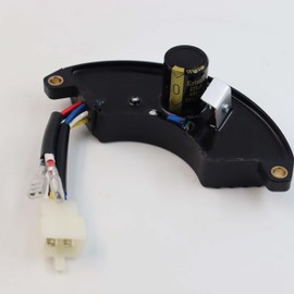 YEAPHI 220UF/400V Single Phase AVR Automatic Voltage Regulator Rectifier for Generator 6KW 6.5KW 7KW 7.5KW 8KW, Half Moon Style Universal