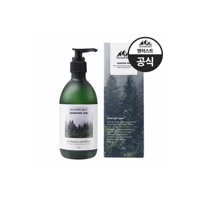 Manhurst Blade Cleaner 100ml+Shaving Gel 300ml / 맨허스트 블레이드 클리너