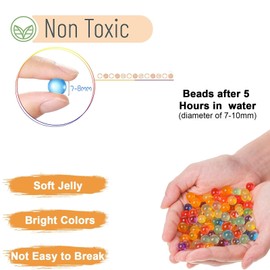 cuhostki Water Beads for vases Multicolored 10000 PCS, Decorative Water Beads for Plants, Decorative Gel Balls for Vase Fillers(Multicolor)