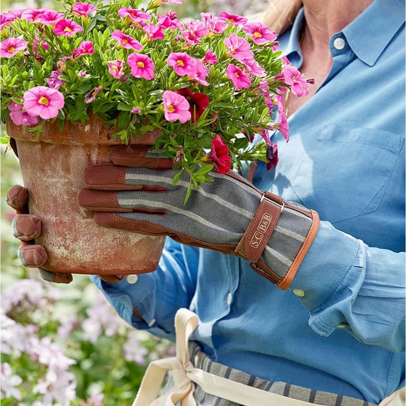 Burgon & Ball Sophie Conran Everyday Gardening Gloves, Grey