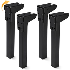 O.HSNYIU 4 Pcs Folding Table Legs Heavy Duty, 6", 8", 10", 12" Metal Foldable Legs, Replacement for Camping Table (9.84 inches / 25 cm)