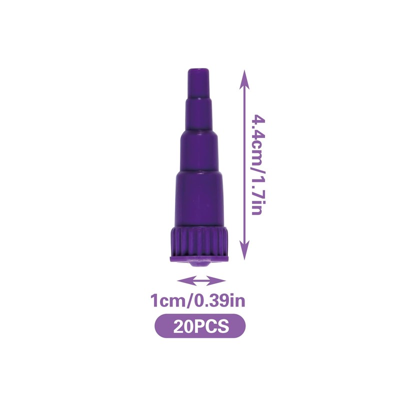 Pack of 20 Syringe Adapters Luer Adapter Conical Connection Syringe