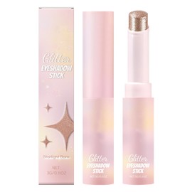 Glitter Eyeshadow Stick - Highlighter Stick Crystal Jelly Glaze Eyeshadow | Long Lasting Beauty Cosmetics Makeup Face Enhancer for Women Girls Girlfriend