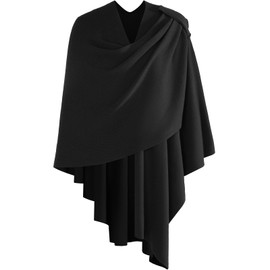Shawl Wraps for Women, Front Poncho Wrap Sweater Cross Open Poncho Wraps, Knitted Elegant Shawls for Fall Winter