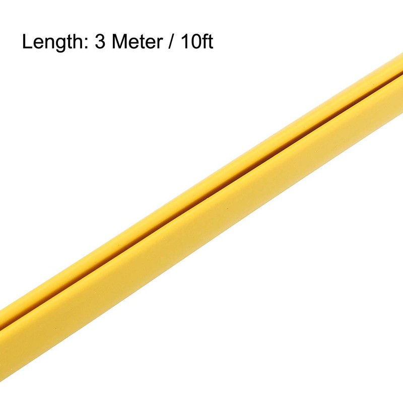 uxcell Edge Trim U Seal Yellow Rubber Plastic U Channel