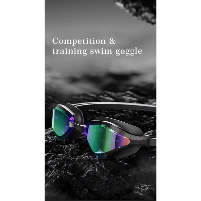 JEORGE Adult Racing Competition Swimming Triathlon Anti-Fog UV Protection Swim