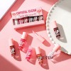 Kit 6pzs Aceites Labios Cristal Gloss Hidratantes Durables Rosa