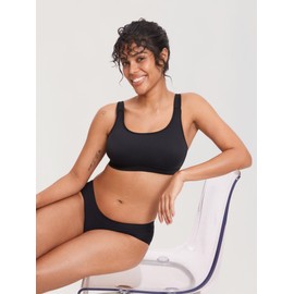 MOMANDA Women's Pumping Bra Hands Free Maternity Nursing Sports Bras for Breastfeeding Wireless All-in-One Black XX-Large