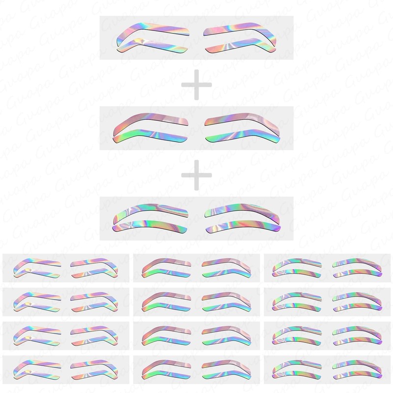 Disposable Eyebrow Design Stencil Eyebrow Tint Airbrush Auxiliary Sticker for