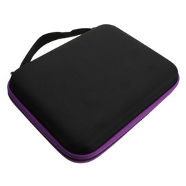 Healvian 1pc Slots Essential Oil Bottle Organizer Bag Eva Hard Shell Storage Case for Travel Water Resistant Durable Zipper Design Portable Essential Oil Carrying Holder