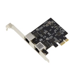 KALEA-INFORMATIQUE PCIe 2.5 LAN Dual Gigabit Ethernet Card 10 100 1000 2500 1G 2.5G 2 RJ45 Ports With Realtek RTL8125 Chipset