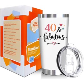 NewEleven 1985 40th Birthday Gifts For Women - 40 Year Old Birthday Gifts Idea For Women, Her, Mom, Wife - Turning 40 Gift For Woman - 20 Oz Tumbler