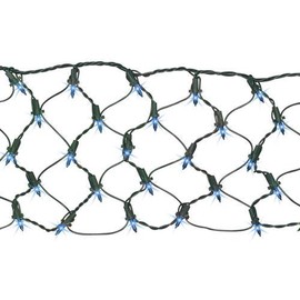 Enchanted Forest 4 x 6 Indoor Outdoor 150-Light Blue Mini Christmas Net Light Set
