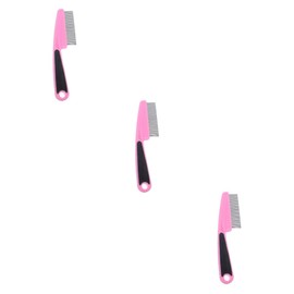 FRCOLOR 3pcs Professional Hair Brush Fine Tooth Combs Metal Pick Set for Women Men Kids Pets