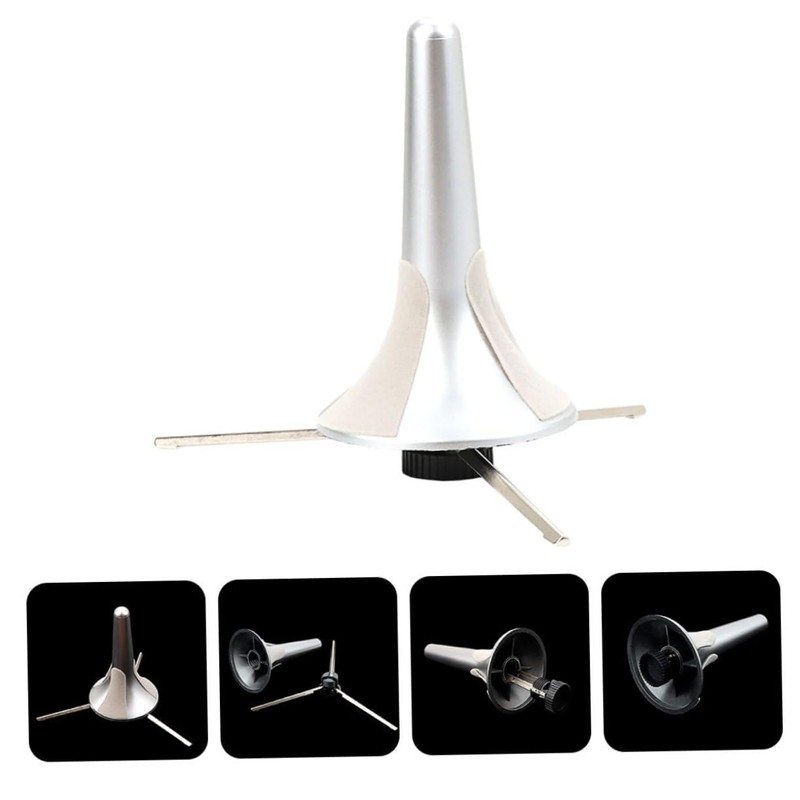 Kisangel Portable Metal Trumpet Stand Holder Lightweight and Support for