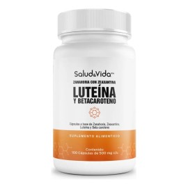 Lutena 20 mg Con Zeaxantina 800mcg - Alta concentracin - Una al Da - 100 Cpsulas - Antioxidante Natural para el Ojo - SV - Sin Gluten y Sin OMG       