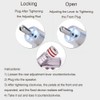 Viborg Hi-End Rhodium Plated Lock Speaker Cable Banana Plug Connectors,