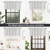 DriftAway Farmhouse Linen Lined Valance Double Layer Thermal Insulated Room