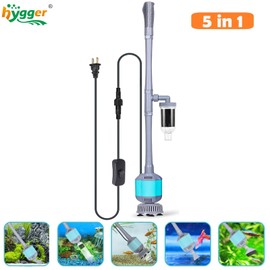 hygger Electric Aquarium Vacuum Gravel Cleaner Kit Adjustable Automatic