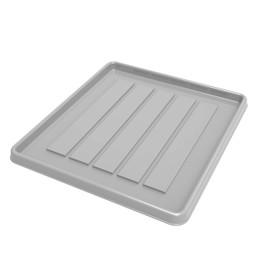 Storex School Locker - Office Cubicle Boot Tray, 12.38 x 11 x 0.8 Inches, Gray, 18-Pack (00803U18C)
