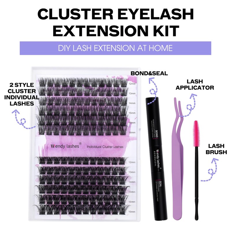 DIY Lash Extensions Set Cluster Lashes DIY Eyelash Extension at