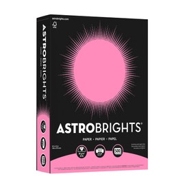 Bright Color Paper, Neenah Astrobrights®, Letter Paper Size, 24 Lb, FSC® Certified, Pulsar Pink, Ream Of 500 Sheets