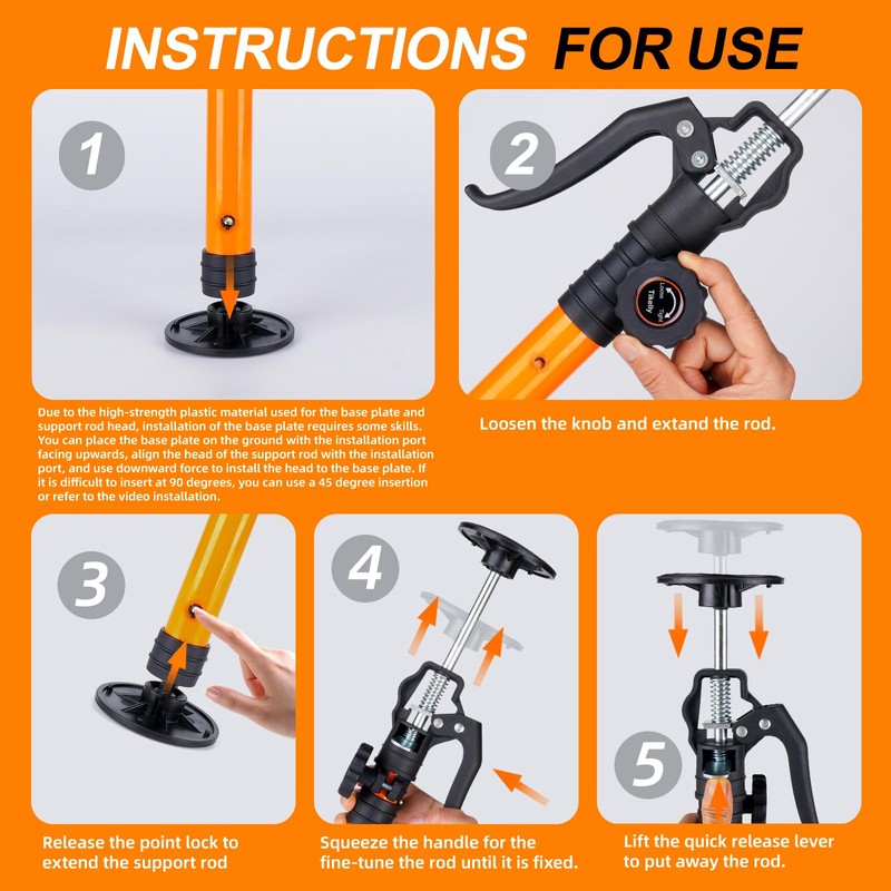 Tikelly Cabinet Jack for Installing Cabinet Support Rod 3rd Hand