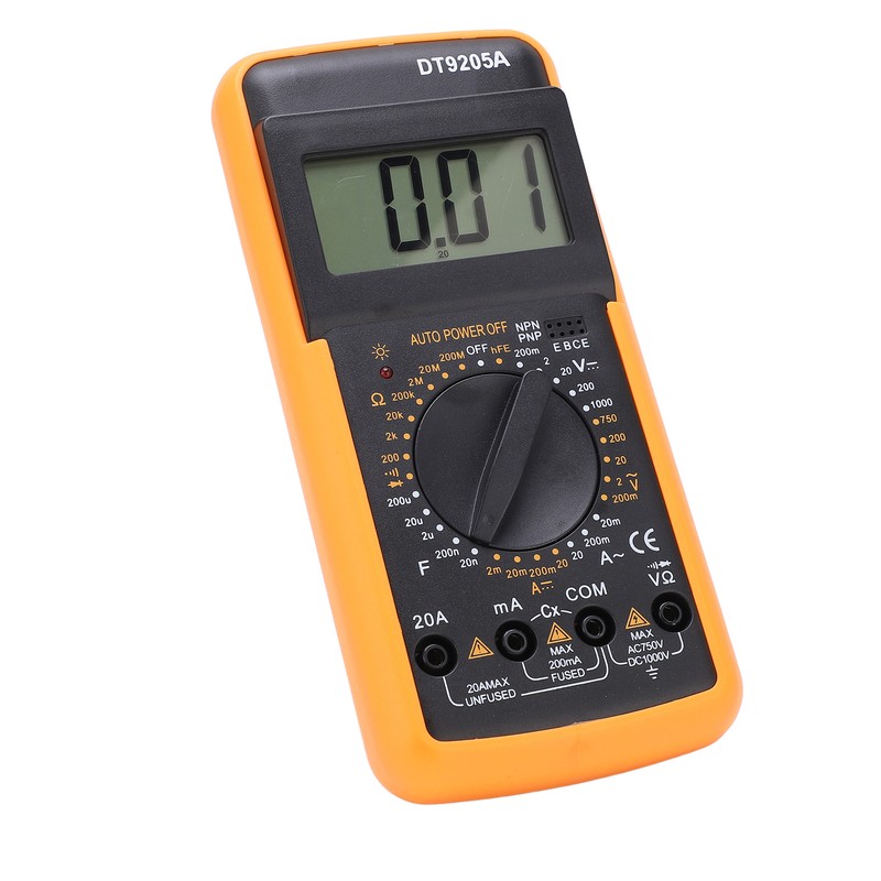 DT9205A Multimeter Digital Universal Meter Multifunctional Electrical Tester with High