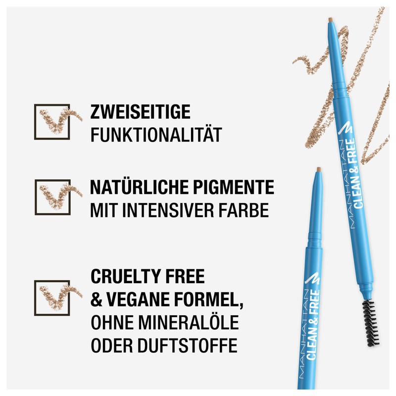 Manhattan Clean & FreeTM Brow Definer, Clean and Vegan Eyebrow