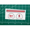 Miami of Ohio Redhawks "White #6" Football Gumball Helmets *DIECUT