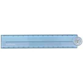 MOTion 209820 Slim Folding Ruler with Protractor, 11.8 inches (30 cm) New School