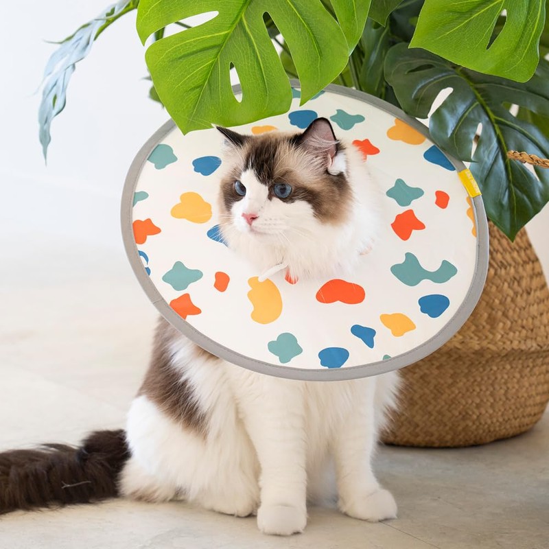 [セブンペット] 猫 犬 エリザベスカラー エアーネックカラー 軽量 通気性 ケガ 介護 ソフト