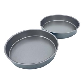 Samuel Groves Samuel Groves 8" Round Victoria Sandwich Sponge Cake Tin Pan, 2 Pack, Twin Pack, Straight Sided, Fixed Base, Superior Double Coated Non Stick, Made in England (8 Inch 2 Pack)