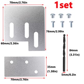 Antrader Generator Interlock Kit for Square D QO or Homeline 150 or 200 Amp Main Breaker Panels, 1-3/8 Inches Spacing between Main and Generator Breaker, Brushed Nickel(SD200A)