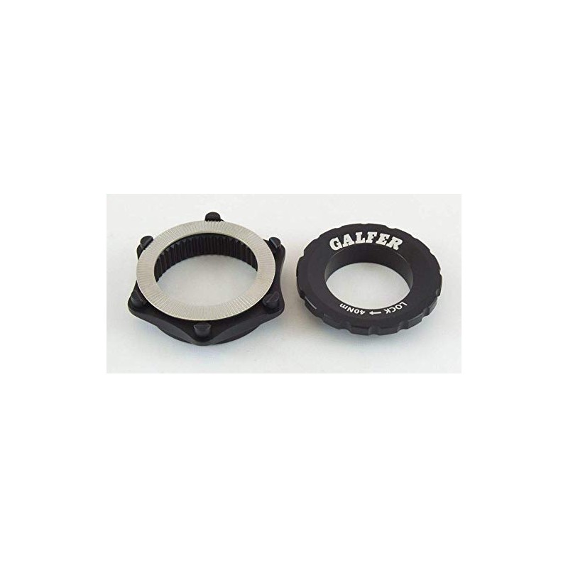 Galfer Center Lock Adapter for Adults, Unisex, Black, One Size
