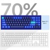 Keychron Q7 Wired Custom Mechanical Keyboard, 70% Layout QMK/VIA Programmable