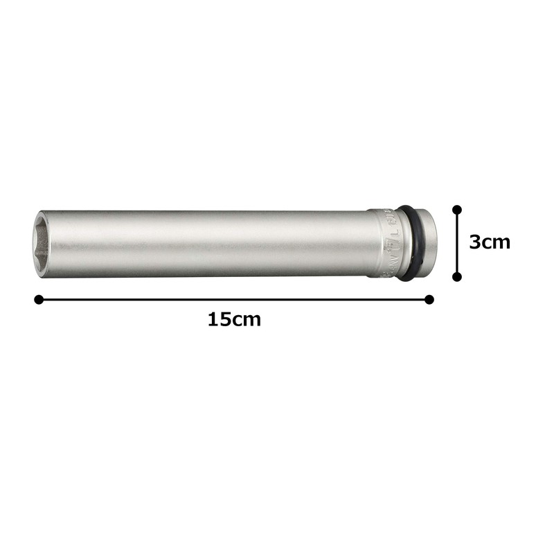 Tone Impact Extra-Long Socket 4NV-17L150 1/2-inch (12.7 mm) Drive 2-Sided,