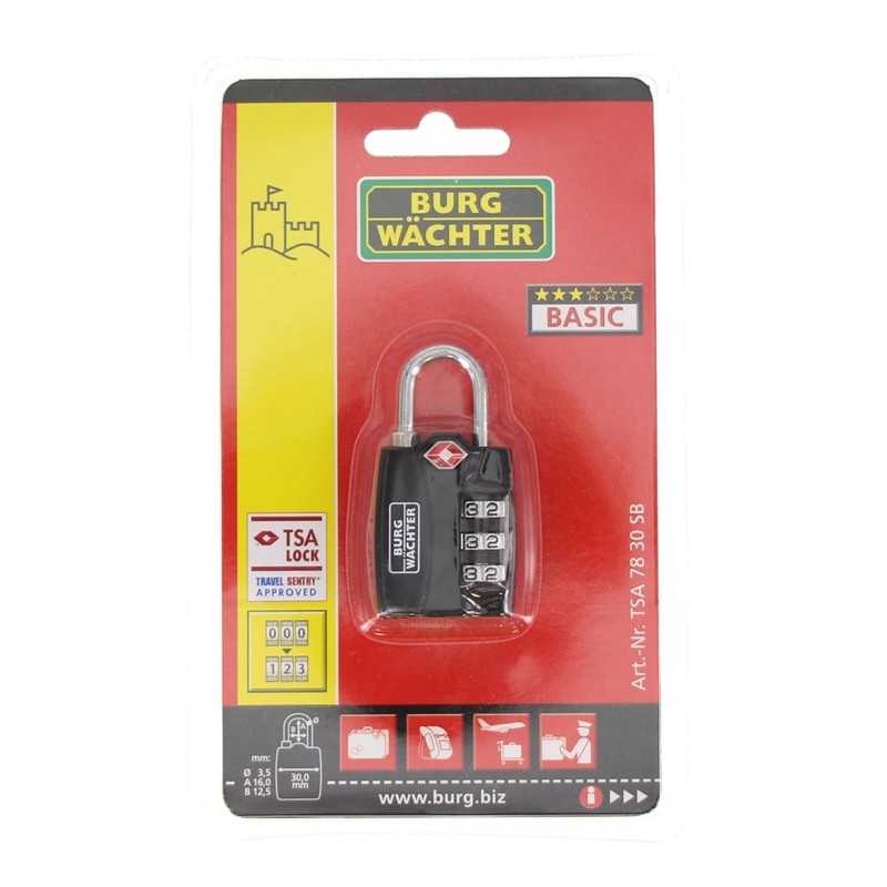 burg-wächter 32991 ' 78 30 SB TSAロックと、ネジ、ブラック