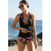 Beachsissi - Traje de baño sexy con cuello halter, estampado