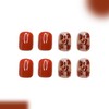Short Press on Nails Square MABKJLF Autumn Fake Nails Petite